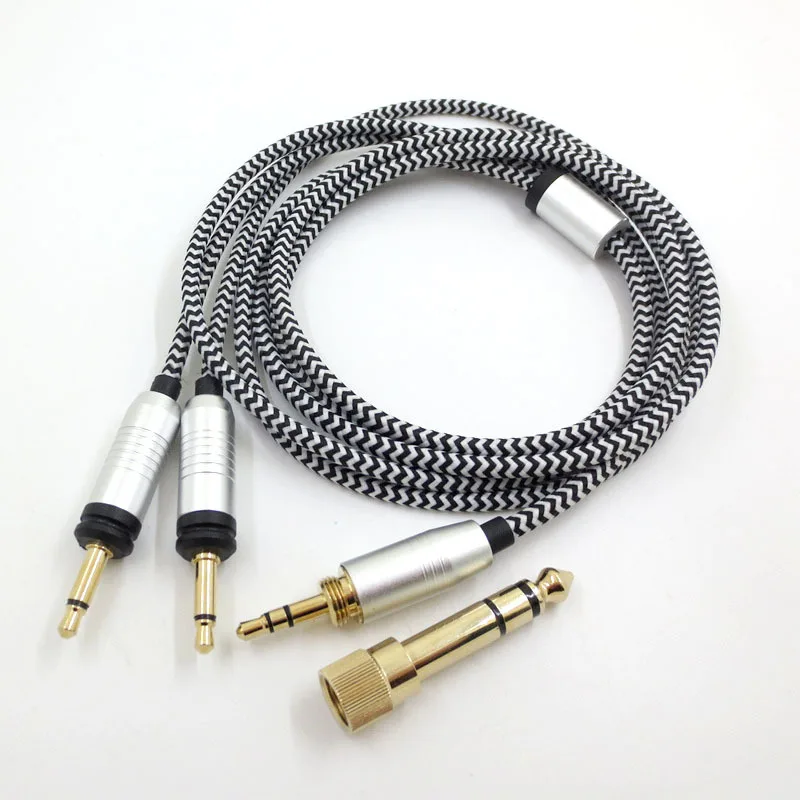 Replacement Headset Cord for Focal ELEGIA Upgrade Cable 3.5mm Male 6.35mm to Double 3.5mm Male Cord Replacements