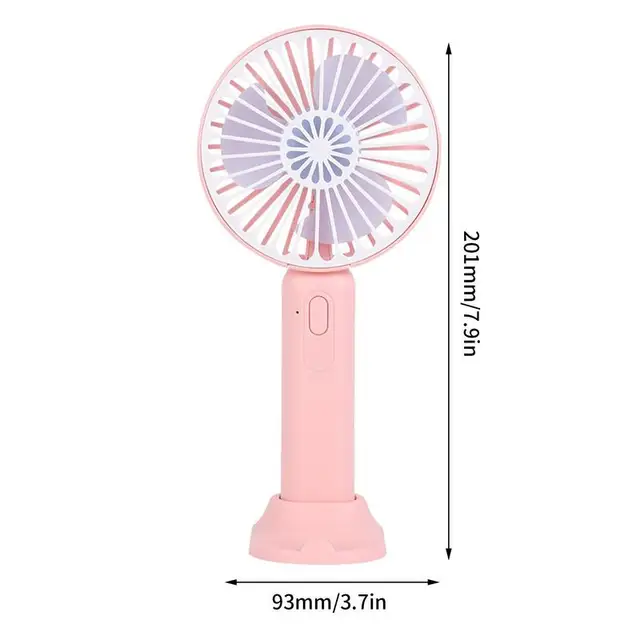 Hordozható Kézi Ventilátor 1000Mah Újratölthető Hűtés Mini Usi Rajongói Hölgy Gyermekek Zsebventilátorok Leválasztható Tartókeret - Image 6