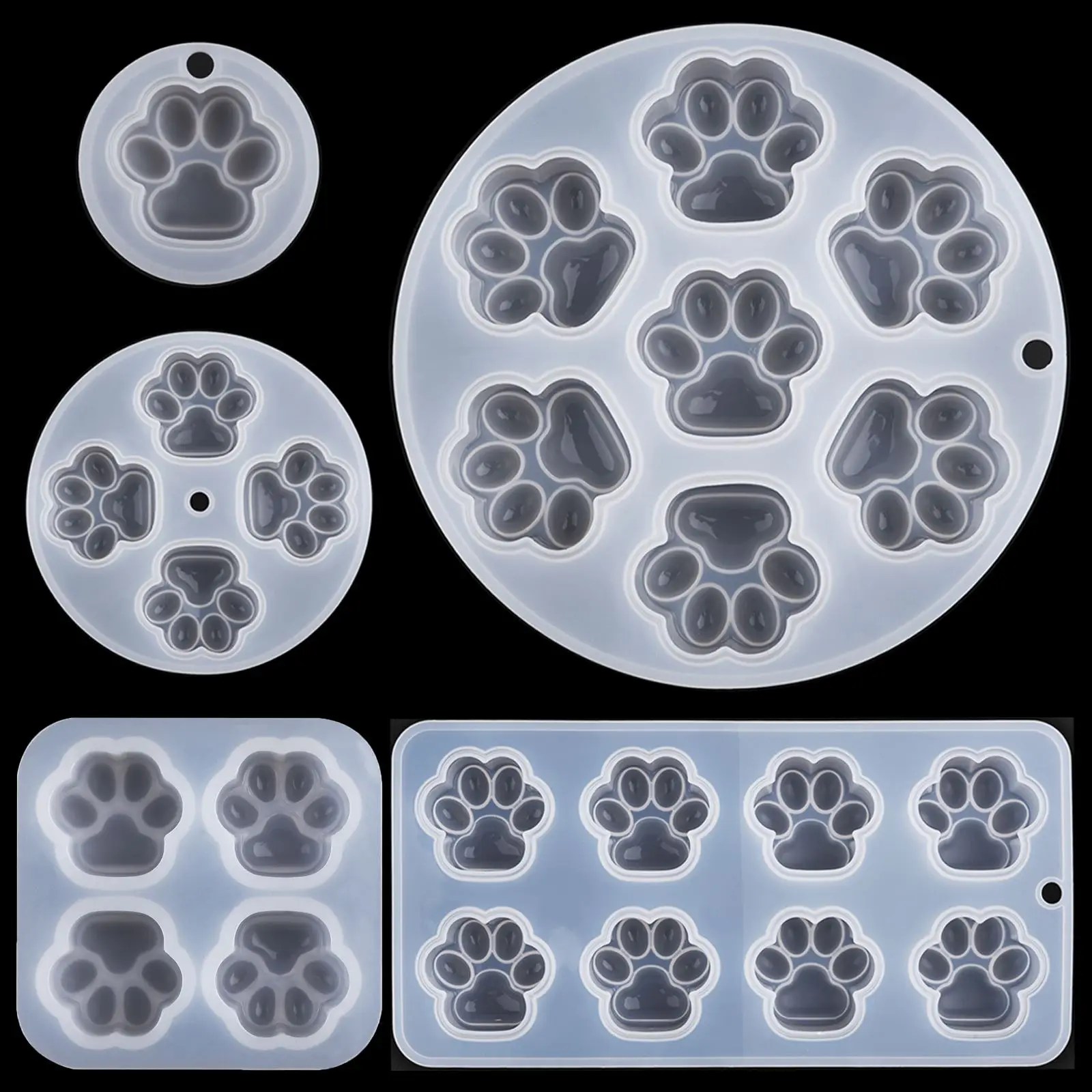 

Cat Paw Pendant Silicone Mold Keychain Pendants Epoxy Resin Molds For DIY Epoxy Resin Crafting Mould Jewelry Making Crasfs