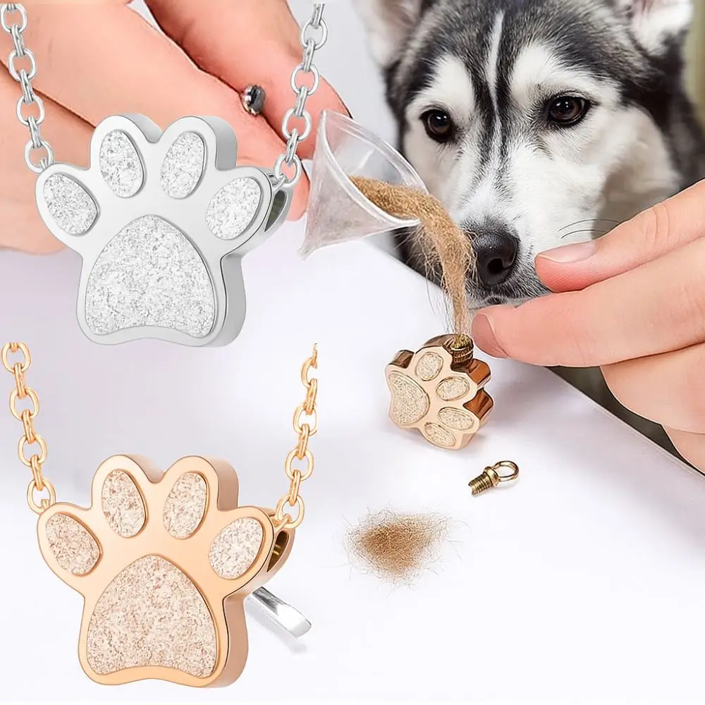Pet Paw Print Urn Necklace 1