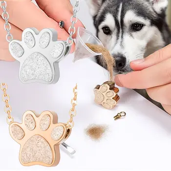 Pet Paw Print Urn Necklace 1