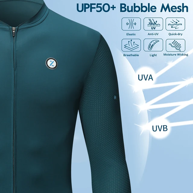 ZRSE Men's Long Sleeve Cycling Jersey – UPF 50 2