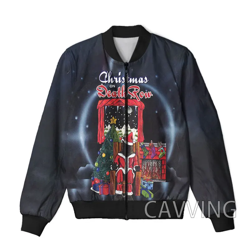 New Fashion Women/Men's 3D Print  DEATH ROW  Zipper Bomber Jackets Men Overcoat Mens Coat Zip Up Jackets 5
