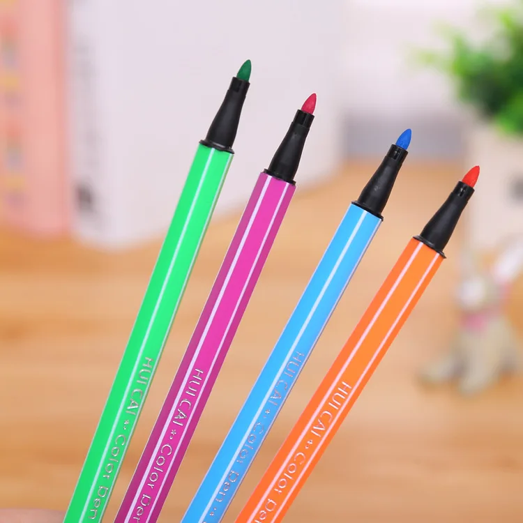 Children Painting 36/24/18/12 Non-toxic water color pencil Washable Watercolor Pen Mark Painting for kids drawing Art Supplies images - 6