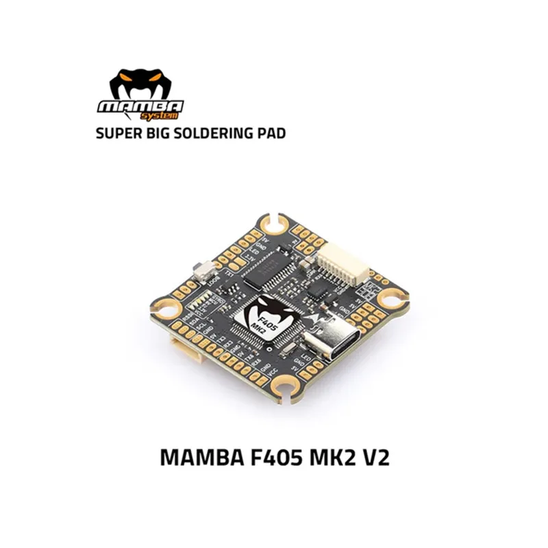 

Контроллер полета Diatone MAMBA F405 MK2 V2 F40MK2 / F50 BLS ESC Stack/Flytower 30 мм/M3 поддерживает O3 HD VTX для гоночного дрона FPV