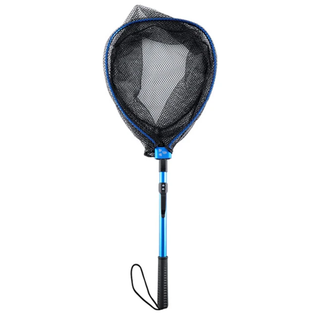 Foldable Fish Landing Net with Aluminum Handle 8MM Mesh Scoop Net