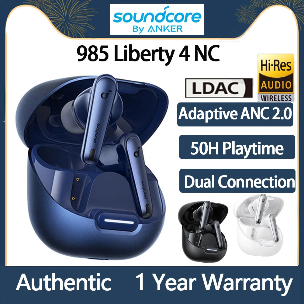 

Original Soundcore Liberty 4 NC AI Call Noise Reduction Earbuds Hi-Res Hybrid Anc Earphone 50H Battery Life AliExpress