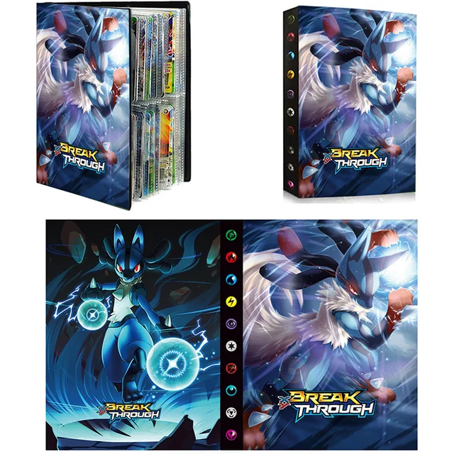 Pokemon Cards Album Book Anime 240Pcs Kawaii Game Collection Cards Holder Hobby VMAX File Loaded List Kids Christmas Toys Gift 4