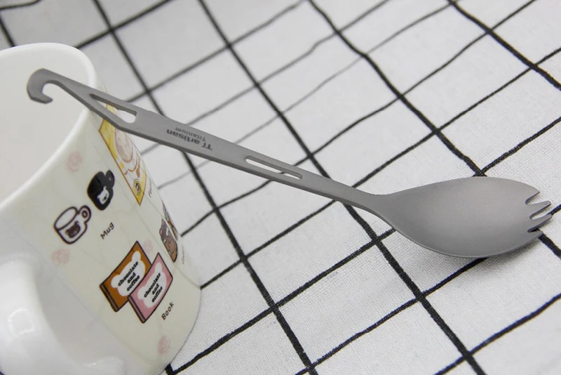 Titanium Spork 3-in-1 Camping Cutlery Fork Spoon Bottle Opener 14g