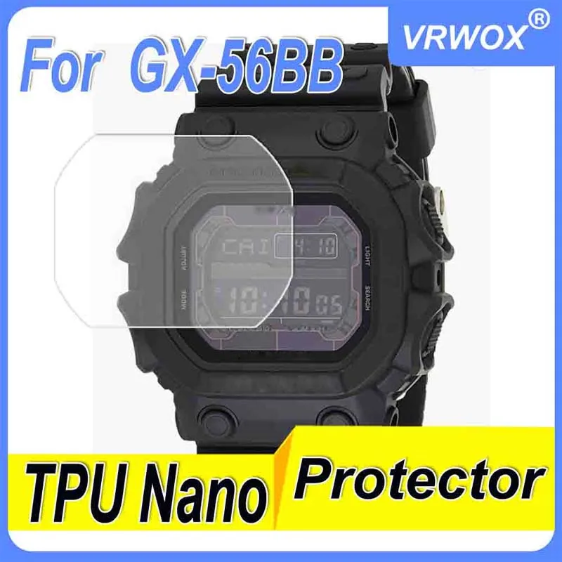 Protezione Per Gx-56 Dw-290 291 Gbd-200 B5000 Gbx-100 5600 B5600 Gw-M5610 Tpu Hd Proteggi Schermo Nano Antigraffio Trasparente