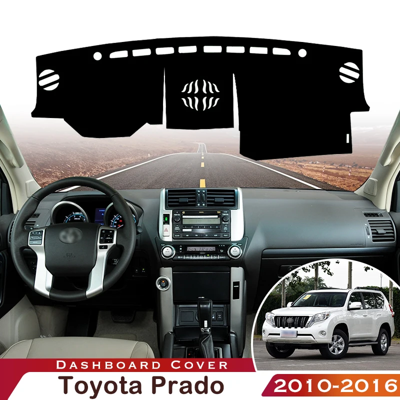 For Toyota Prado 2010 2016 Automobile Dash Mat Dashboard Pad Carpet