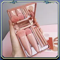 Latest Mini 5 Makeup Brushes Multifunctional Makeup Brush With Mirror Powder Brush Eye Shadow Brush Blending Brush 2