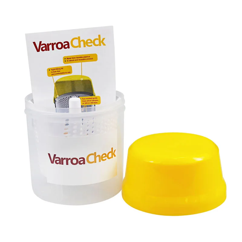 Beekeeping Varroa Check Bottle-Plastic Mite Testing Box For Hive, Easy-To-Use Sugar Roll Mite Test Tool, Ideal For Acaricidal