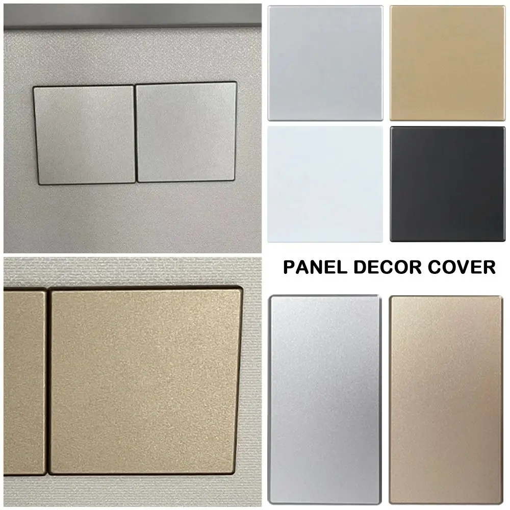 86 Type Self-adhesive Switch Universal Blank Panel Switch Socket Cassette Cover Plate Decorative Panel Cover Plate Home