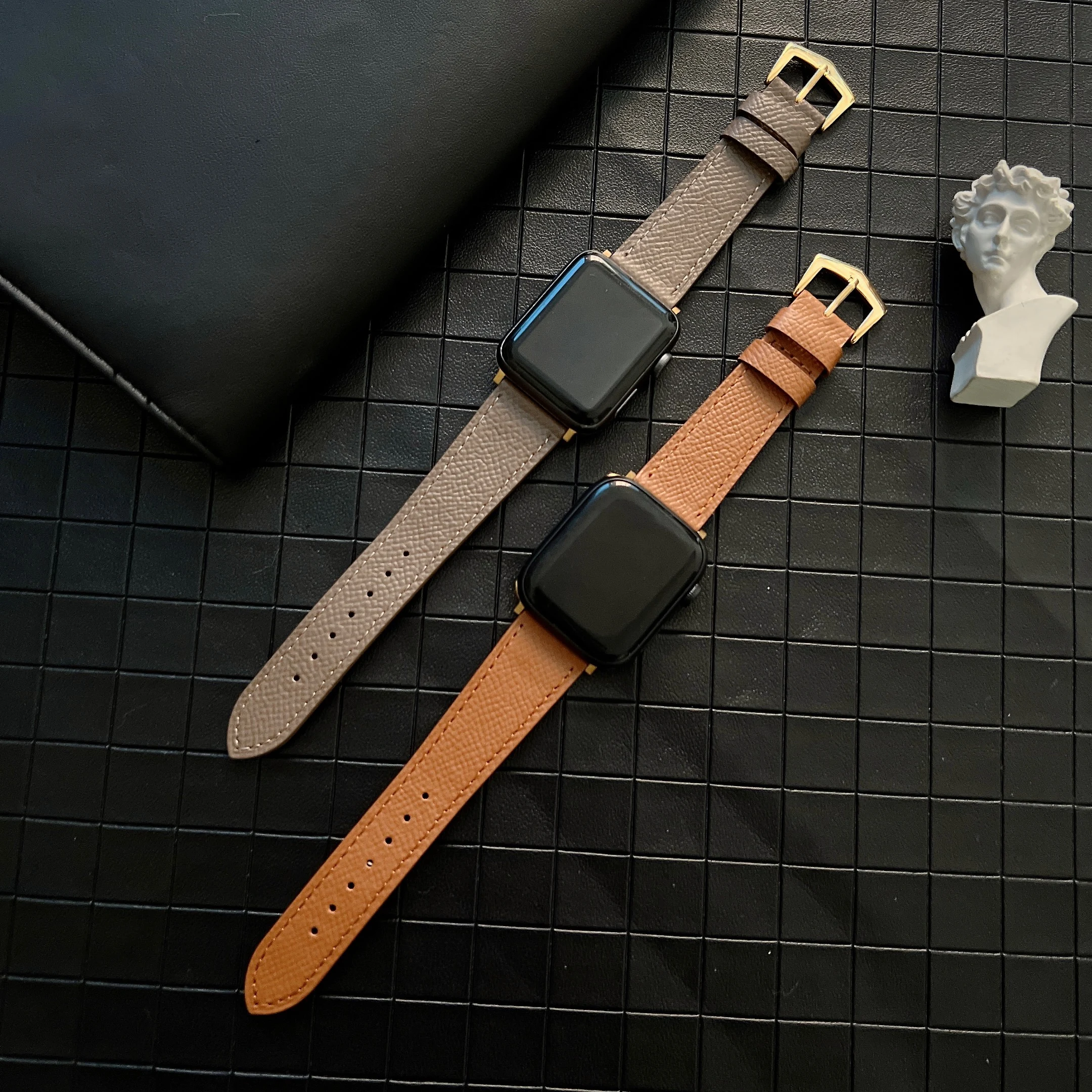 Leather Strap For Apple Watch Band 49mm 45mm 41mm Bracelet Wristband for iWatch Ultra 8 7 6 5 4 3 SE 44mm 42mm 40mm 38mm Band