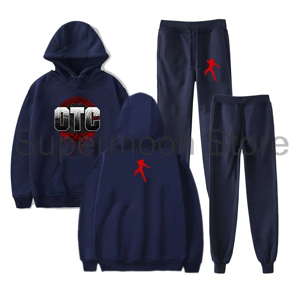 Roman Reigns OTC Merch Pullover Hoodies Jogger Pants Two Piece Set Sweatshirts+Sweatpants Women Men's Set 4