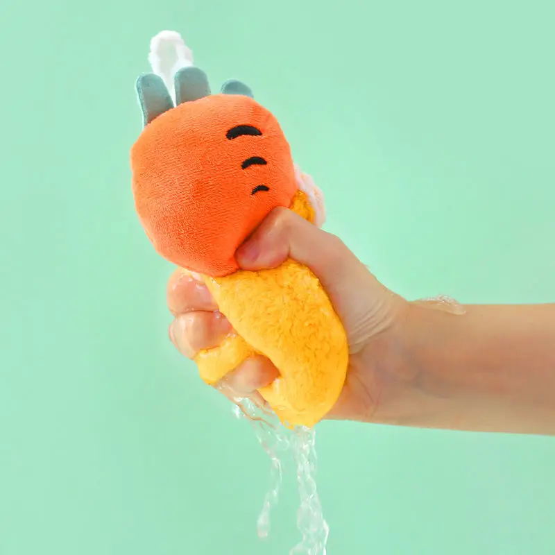 Description Picture 2 of itemCoral Fleece Hangable Thicken Towel CartoonTowel Cute Absorbent Hand Towels Cleaning Cloth Rag Handkerchief