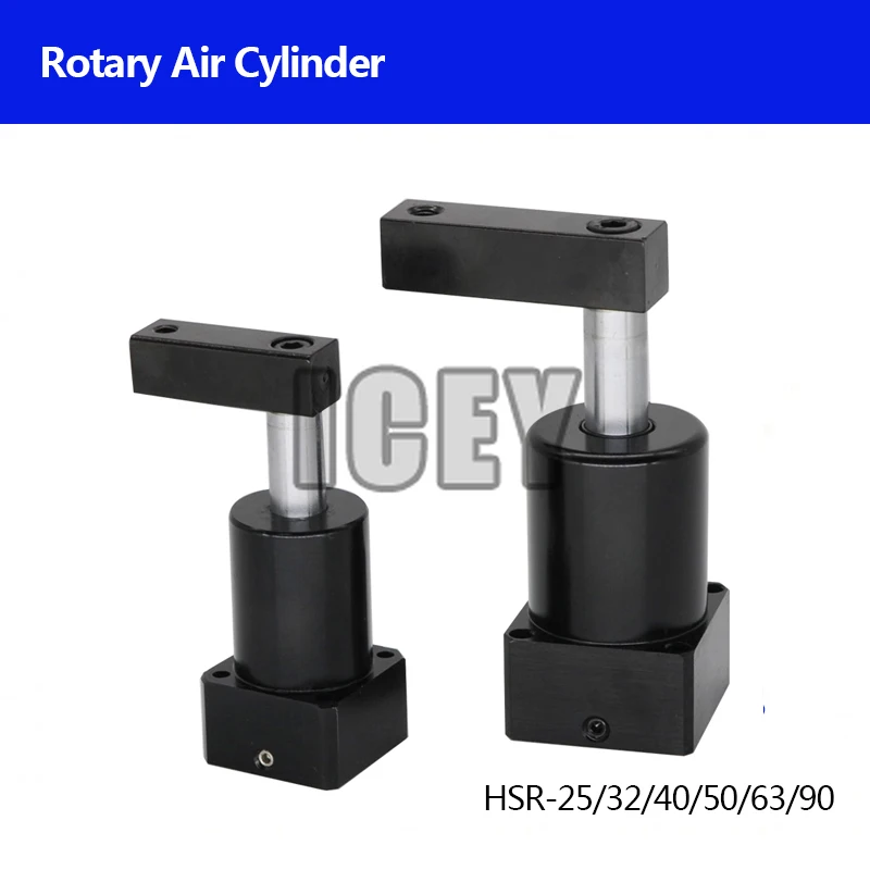 

HSR-25/32/40/50/63/90 degree RL angle rotary air cylinder Double acting clamp arm Left / Right rotation pneumatic cylinder