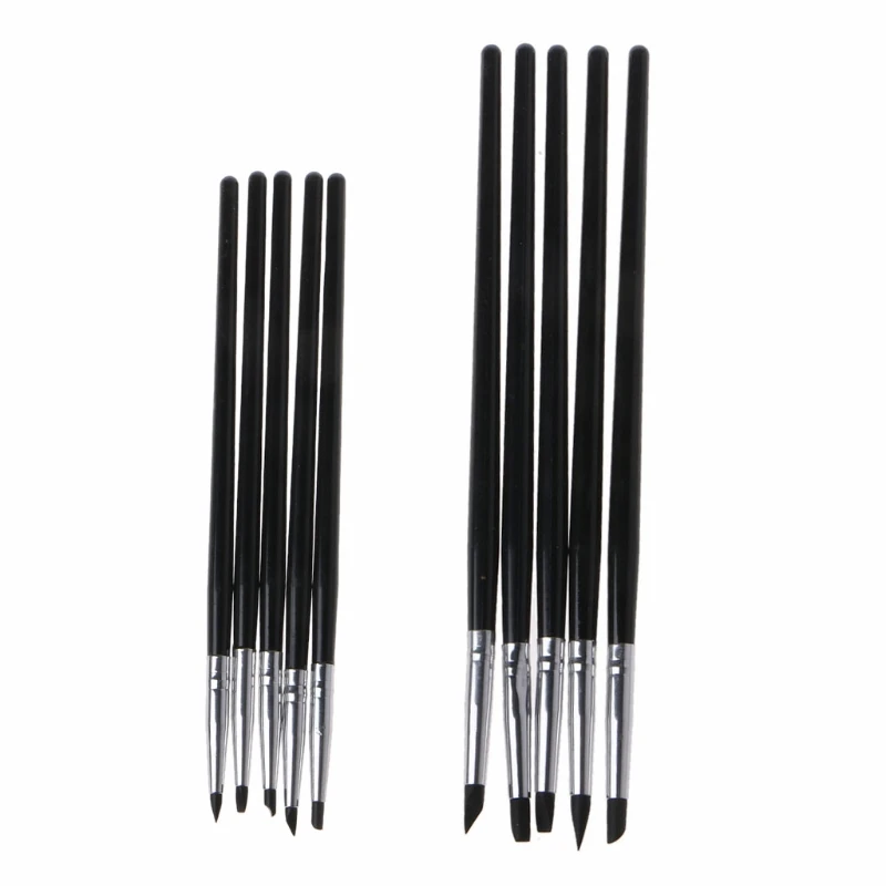

5Styles Soft Clay Resin Smearing Sticks Epoxy Resin Coloring Daubed Silicone Pen 40GB