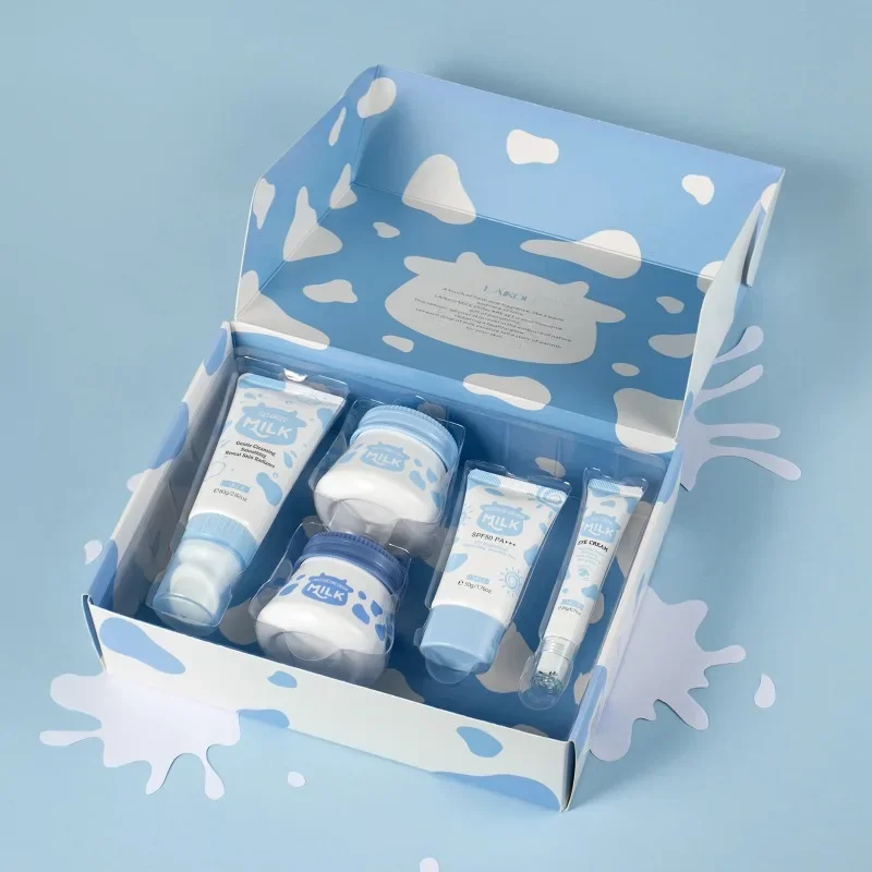 LAIKOU Milk Skin Care Set 5-Piece Moisturizing Facial Care Set