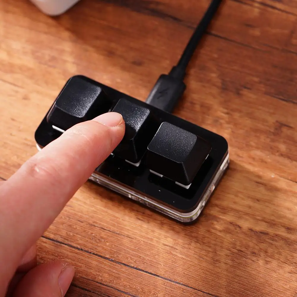 Aangepaste Mini USB 3 sleutels programmeren ro Kopiëren Plakken Knippen Keypa HID Driver Gratis ondersteuning Re Switch Mechanisch_voghion.com