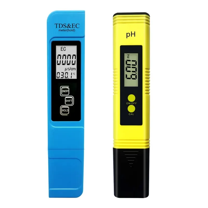 Digital pH and TDS Meter Combo High Accuracy pH Meter TDS EC Tester Water Quality pH EC Tester for Aquarium RO System Lab