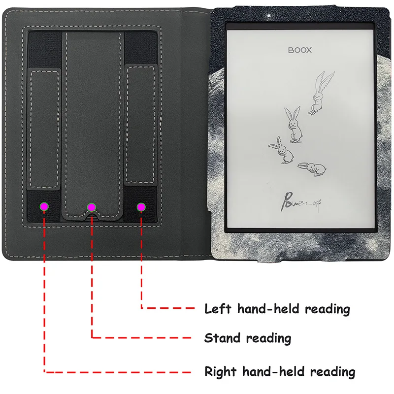 Dual Hand-Held Stand Case with Smart Sleep-Wake Function