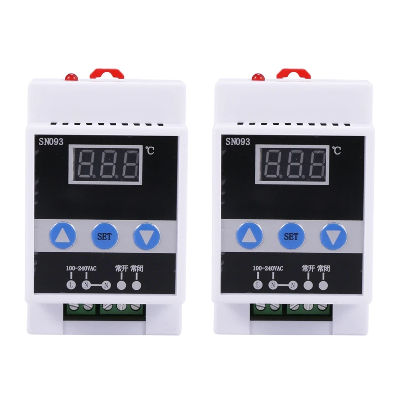 

2X TMC-6000 110-240V Guide Rail Thermoregulator Digital Temperature Controller Thermostat Retail