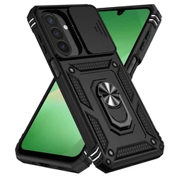 Universal Finger Ring Holder Armor Case - Premium Protection with 360° Rotating Stand - Galaxy S23 Ultra (Black)