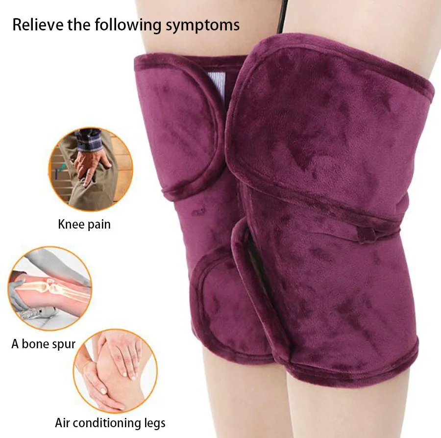 Electric heating knee warm warm old product heating hot compress hip knee pad knee bone treasure moxibustion fields