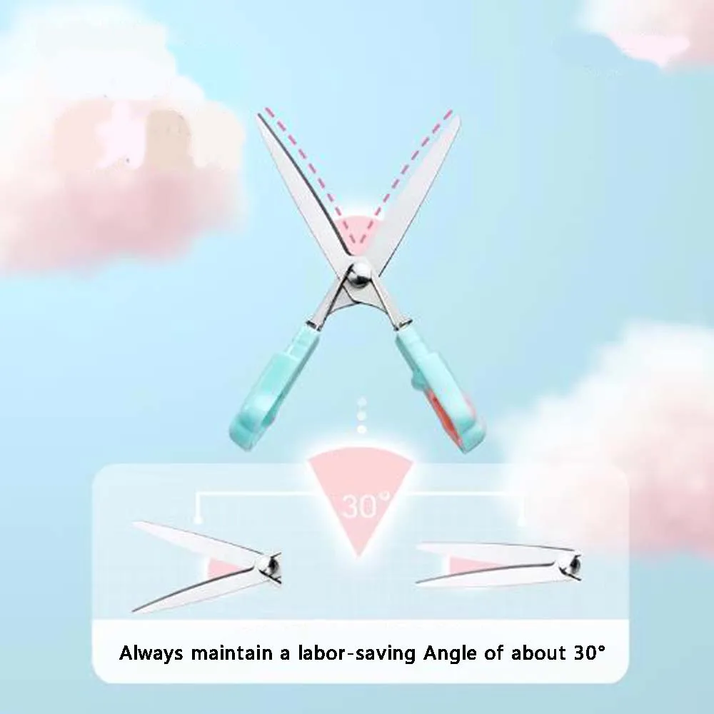 Cute Cat Claw Scissors - Portable Gradient Stationery Tool