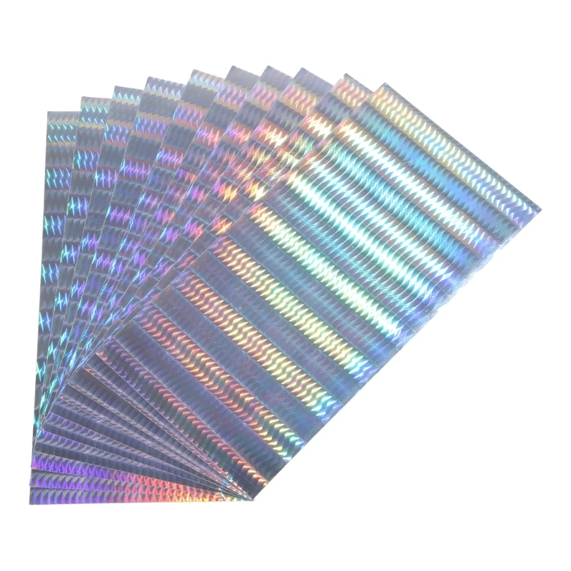 Holographics Adhesive Film Waterproofs Fishing Lure Tape 10Pcs