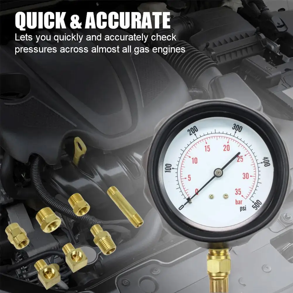 자동 테스터 낮은 오일 경고 장치 자동차 압력 게이지 테스트 자동차 압력 게이지 진단 도구 키트 엔진 자동차 K1e9