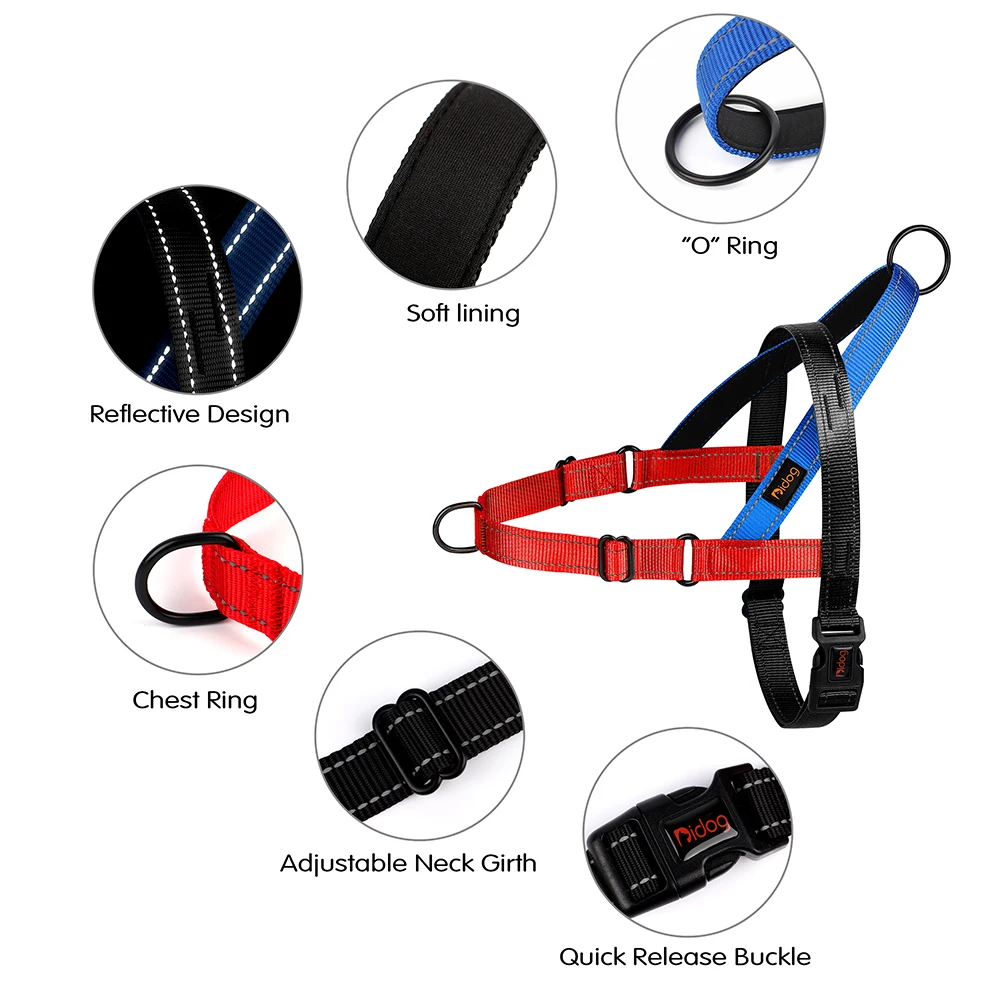 Reflective Dog Harness – Adjustable No-Pull Vest for Small & Large Dogs 3