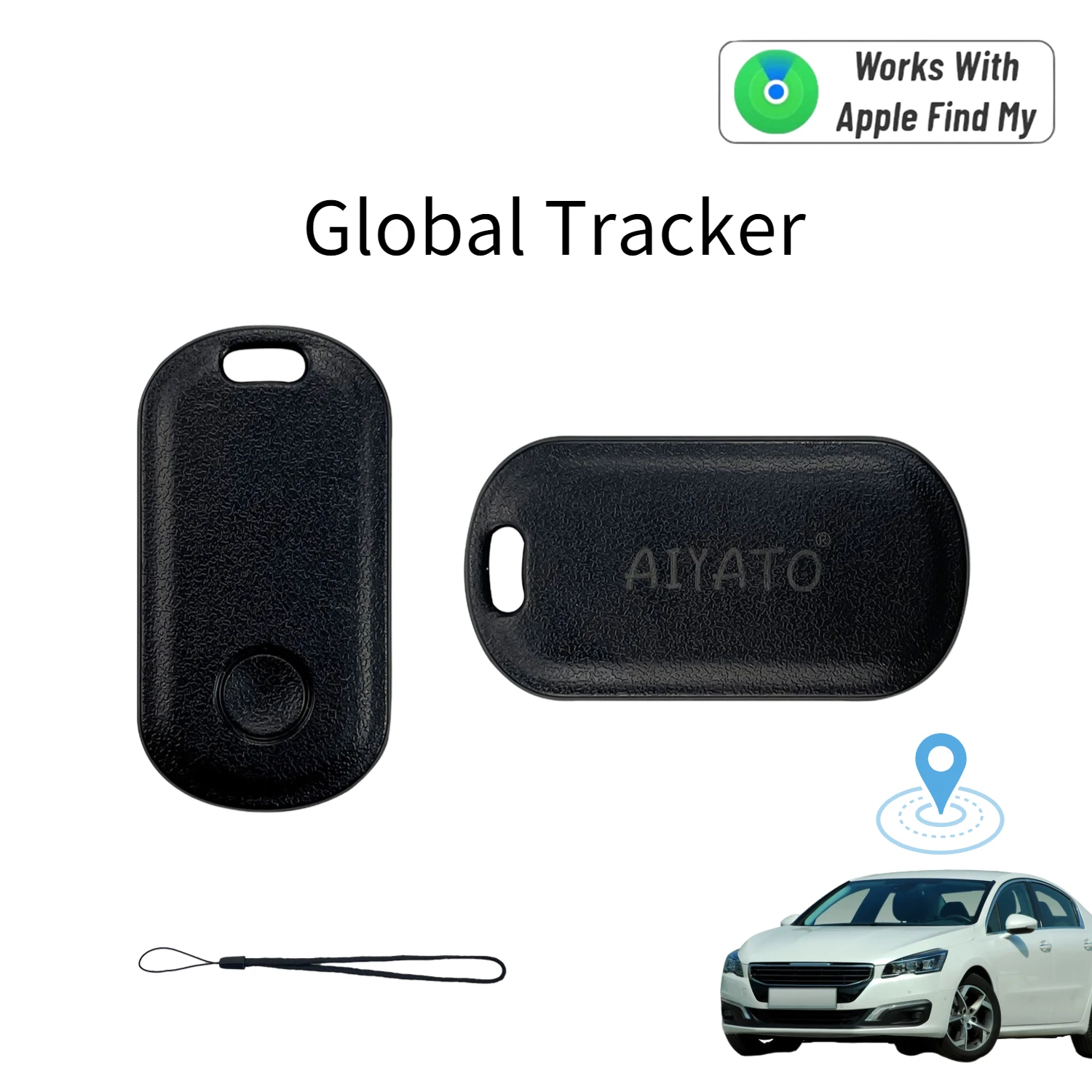 AiYaTo Mini GPS Tracker Bluetooth-compatible Itag Global Positioning Finder Anti