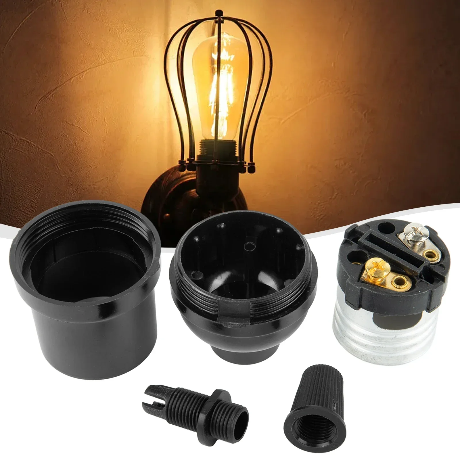 1 Pc Vintage Bulb Holder E27 Socket Retro Pendant Lamp Base 110-250V 10A