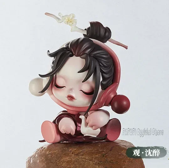 POP MART SKULLPANDA The Ink Plum Blossom Series Blind Box Anime Action Figure Guess Bag Ornament Figurines Dolls Model Gift