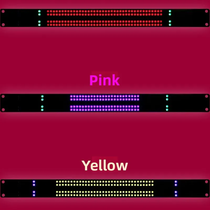 RGB 컬러풀 240피스 4열 캐비닛 음악 레벨 표시기 고휘도 LED 분위기 조명 멜로디 리듬 디스플레이 라이트