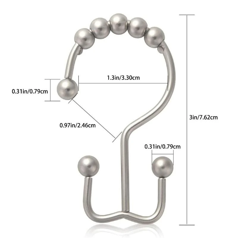 Spirella Anelli per tenda da doccia Ringo in Metallo Spazzolato | ⌀ 4 cm | 12 pezzi acquistare da