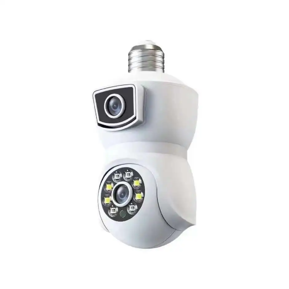 icam365/V380Pro 4MP Dual Lens E27 Lamp Head Socket Full Color Wireless PTZ IP Dome Camera Intercom Security CCTV Baby Monitor 3