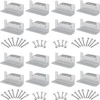 16 pièces/ensemble Kits de support de montage de panneau solaire 4/8 unités panneau solaire support de montage en aluminium z support pour RV, toit, bateau 1