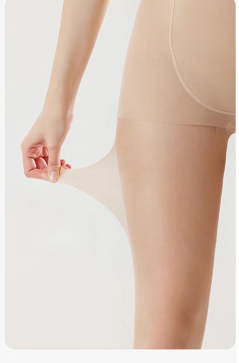 Large Size Belly Support Anti-snagging Silk Maternity Stockings Spring and Summer Thin Solid Color Pantyhose Simple Black Socks