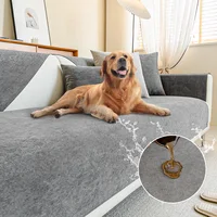 Waterproof Sofa Cover Solid Color Living Room Sofa Cushion Non-Slip Sofa Cushion Armrest Combination Covers 1