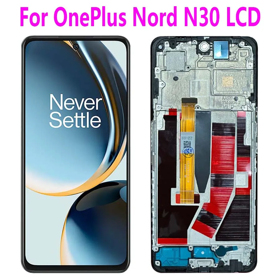 

6.72" Screen For OnePlus Nord N30 LCD Display Touch Screen Sensor Digiziter Assembly Replace For OnePlus Nord N30 With Frame