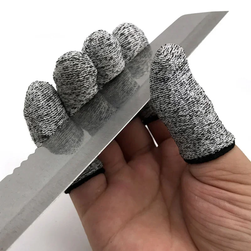 Finger Cots 10Pcs Thumb Protector Anti-Cut Fingertips Finger Sleeve Flexible Resistant Protection Cots for Work DIY Finger protector,finger guard