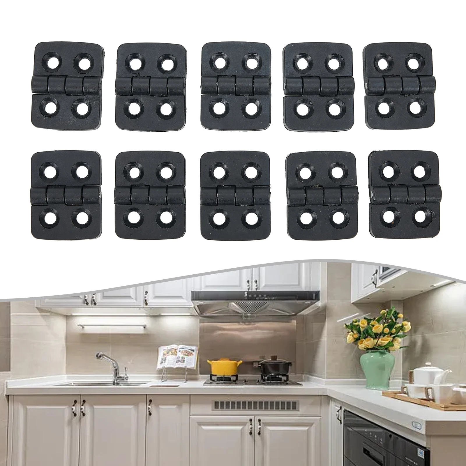 

Home Improvement Hinges Garden Longevity Reliable Resistant Corrosion 30*40mm 4mm Black Easy To Use Good Toughness Hot Sale