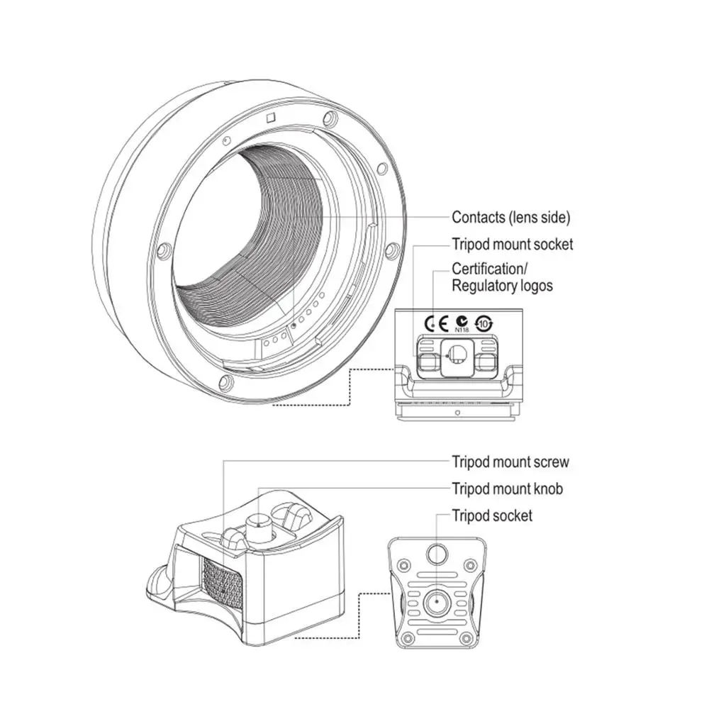 Viltrox EF-EOS M Lens Adapter Electronic Auto Focus for EOS EF EF-S Lens to EOS