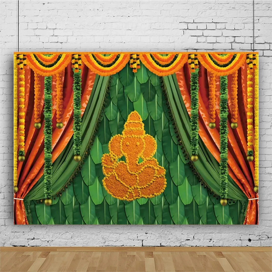 Seemantham Decoration: The Ultimate Guide to Using Indian Banana Leaf \u0026  Marigold Backdrops for Authentic Celebrations, image size:1092x1092