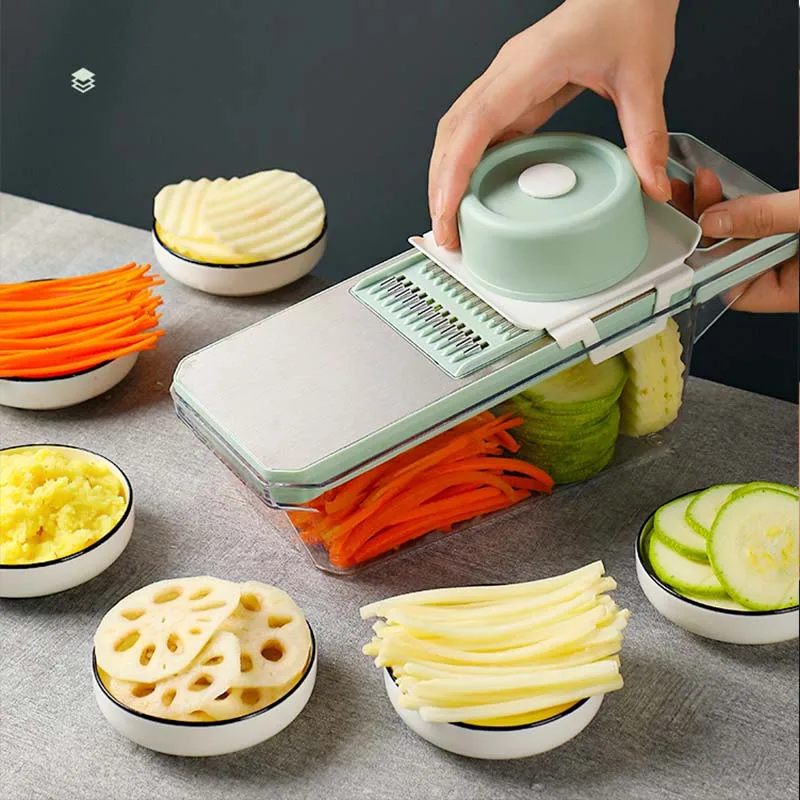 Multifunctional Vegetable Slicer Cutter Onion Cheese Grater Potato Slicer  Fruit Ccutters for children Kitchen Accessories