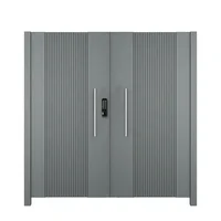Courtyard Entrance, Villa Entrance, Aluminum Alloy Double Door, Painted Brushed, Customized Size and Color, Durable 1